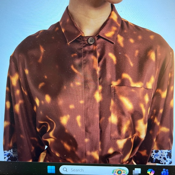 Dries Van Noten Doralia Belted Silk Shirtdress - Picture 4 of 12